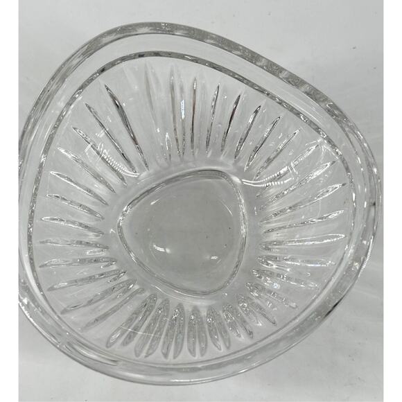 Crystal Trinket Candy Nut Bowl 5 3/4 Inches Germany Mikasa CIMARRON Triangular - Picture 5 of 8